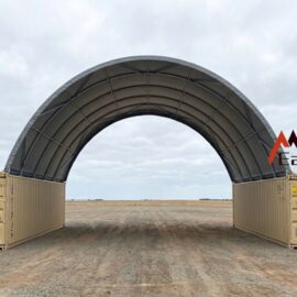 40ft x 40ft Single Truss PVC Tarpaulin Cover Container Shelter